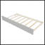 Lit plateforme simple avec lit gigogne-338808068