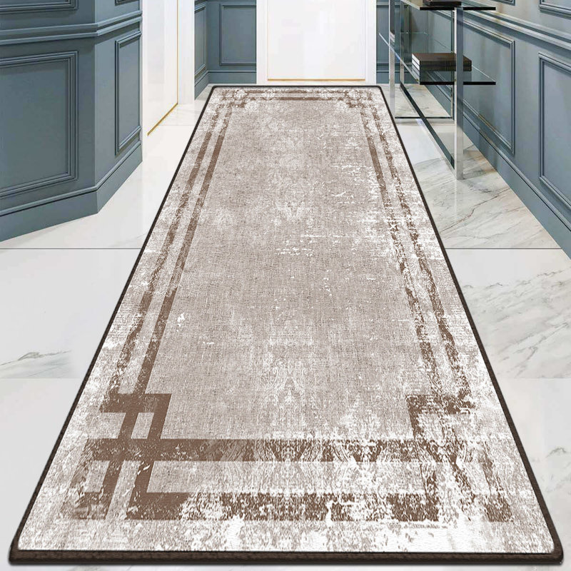 Premium Washable Area Rug, 4.0 x 5.2 Feet, 100% Polyester, 0.4 in Pile Height | Antibacterial, Non-Slip Underside, Machine Washable | Durable Dot Base, Ideal for Living Room, Bedroom, and Dining Areas