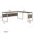 Gaythorne L-Shaped Computer Desk Office Set in Modern Hickory - Reversible-736426098