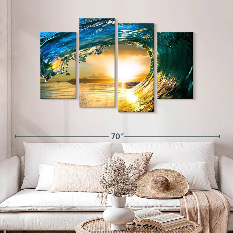 Gillard Dynamic Ocean Wave, 32" H x 52" W