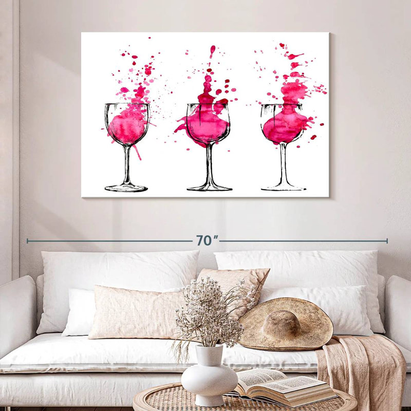 Yarlin vin de couleur, H 32 po x l 48 po