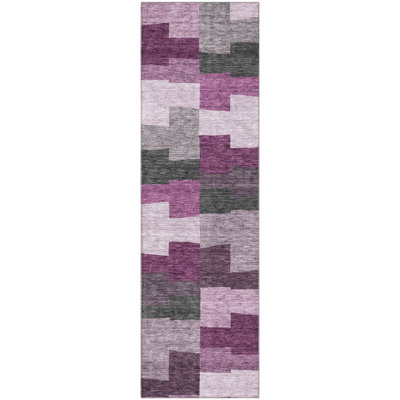 Premium Machine Washable Fehr Merlot Rug