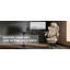 Fauteuil de jeu monobloc en velours beige avec massage lombaire et dossier réglable multi-angles