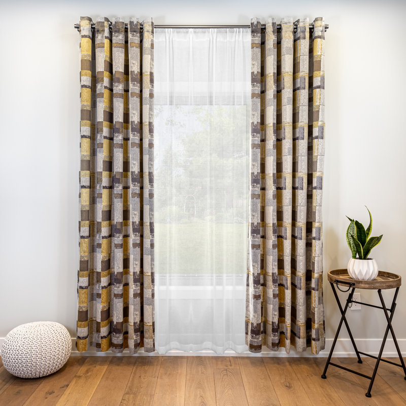 Paire de rideaux isolants avec œillets Folia, l 64 po x L 90 po