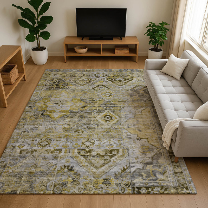Tapis de qualité supérieure lavable à la machine Slesnick AMF1664 Global, Rectangle 10 pi x 14 pi