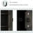 Aleyah 29.5 Inch Wide Metal Steel Retro Cabinets Storage Locker with 6 Doors and Adjustable Feet