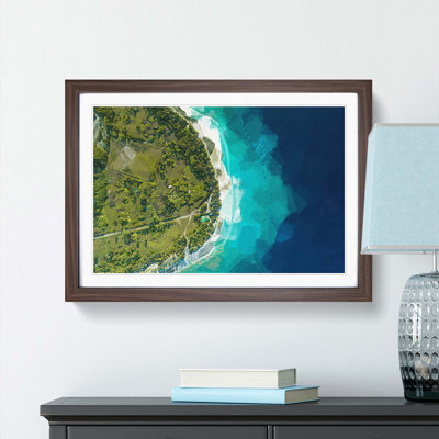 Saafu Point Rd in the Maldives in Abstract - Picture Frame Graphic Art Print