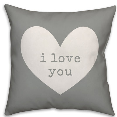 Coussin i love you