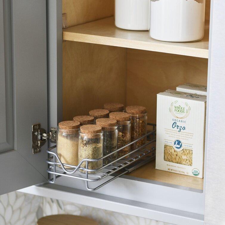 Magnetic Spice Racks and Organic Filled Spice Jars