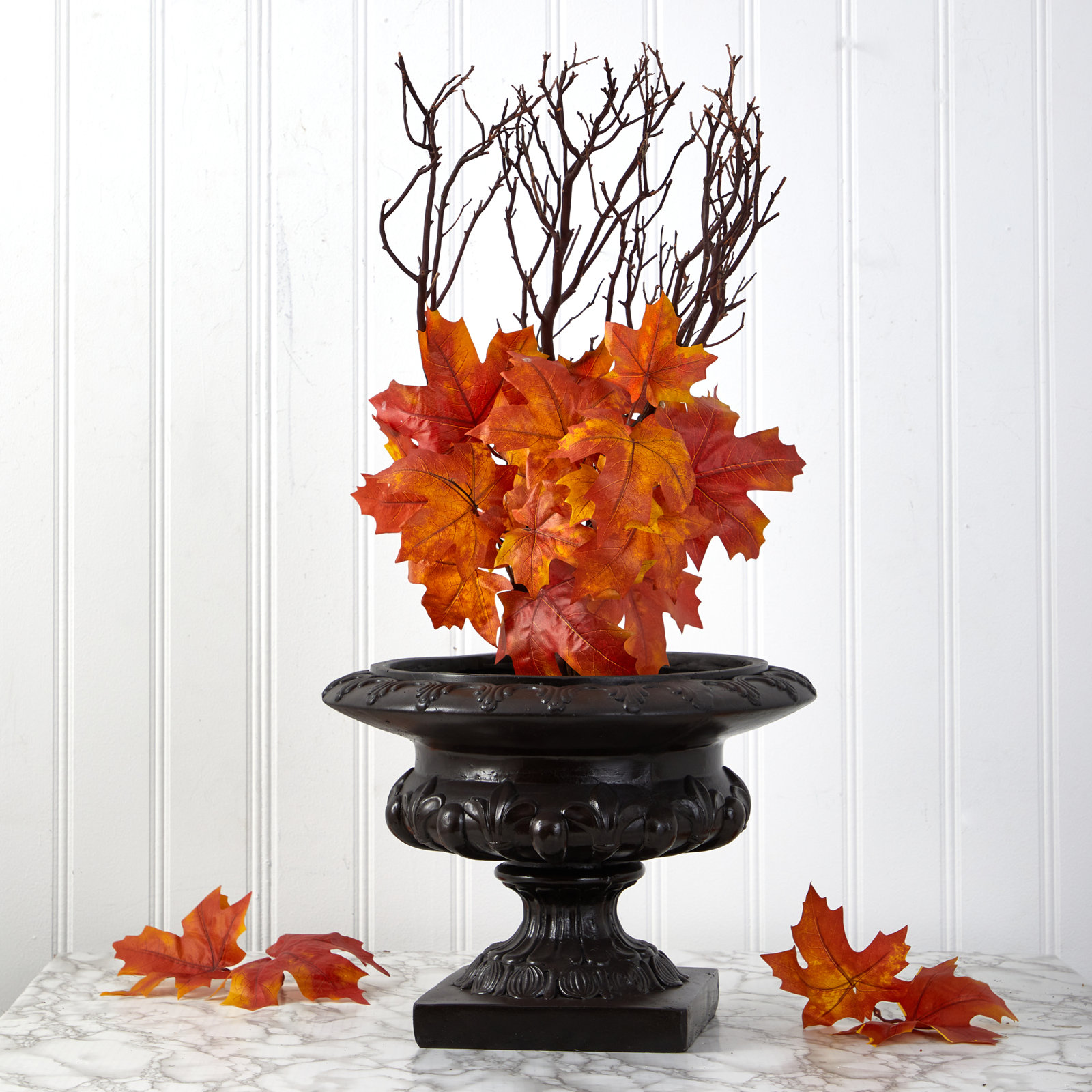 Maple Leaf Floral Stems, Orange