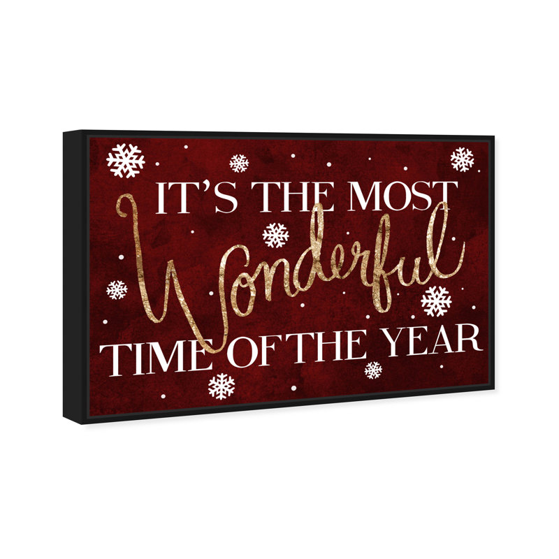 «Wonderful Time» - Impression sur toile, H 30 po x l 45 po, Toile avec cadre noir