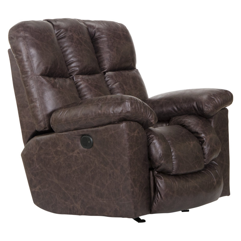 Fae Upholstered Recliner, Saddle, Power