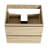24" Bathroom Vanity, Wall Mounted, Oak, Functional Decor Stylish Storage