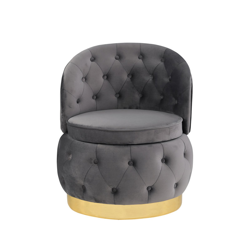 Chaises de rangement pivotantes 360 degrés, Gris