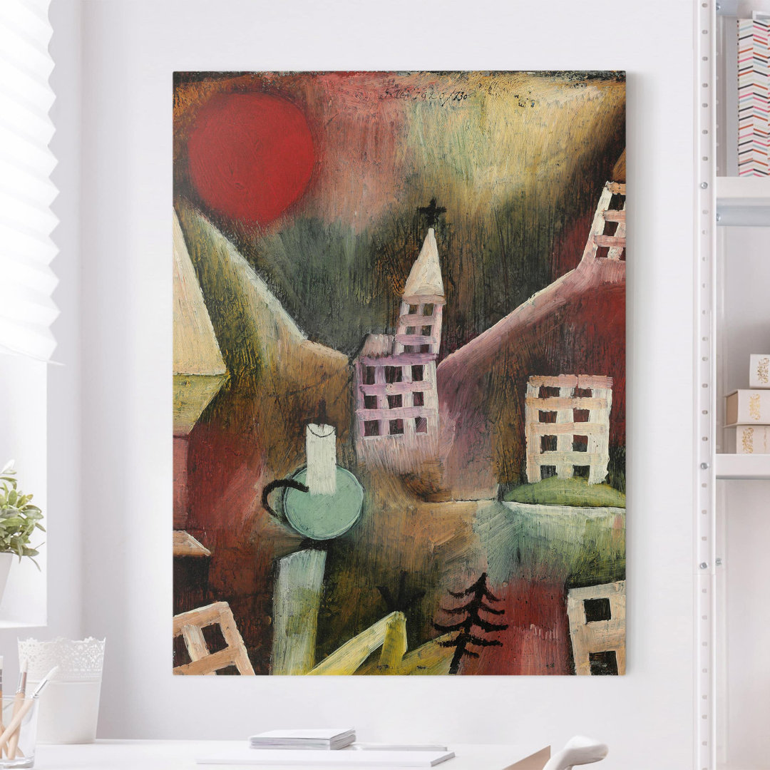 Leinwandbild Destroyed Village von Paul Klee