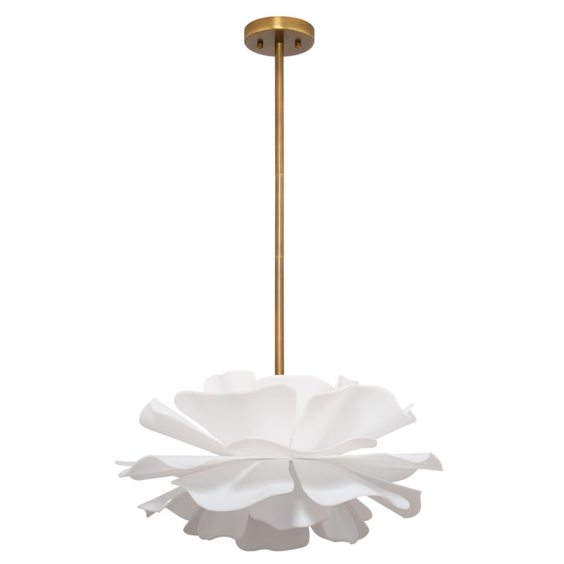Zinnia Chandelier, Small, 37.75" H x 22" W x 22" D