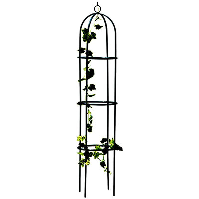 40cm W x 17cm D Steel Arbour in Black