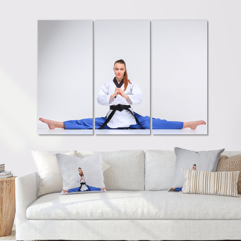 Karate Black Belt - Martial Arts Wall Art Set, 28" H x 36" W