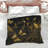 Golden Butterflies On Grass Comforter-128002486