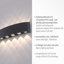 Helmtrud Stainless Steel LED Up & Downlight