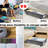 Under Bed Storage with Wheels and Clear Window Underbed Storage Bins Containers 3 Handles and Label Clothes Storage