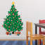 Décalcomanie murale arbre de noël traditionnel