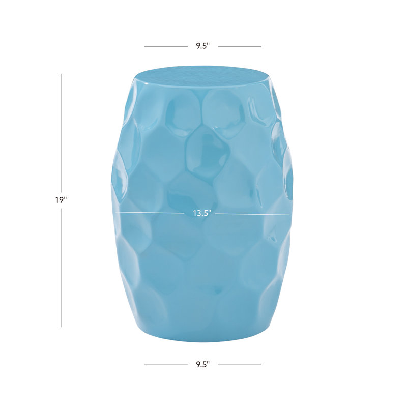 Aavan End Table, Teal