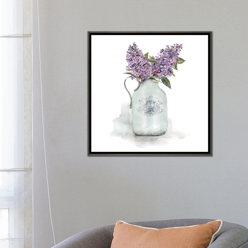 « Français LILACS » par Carol Robinson, reproduction d’art, H 26 po x l 26 po x P 1,5 po, Aucun mat