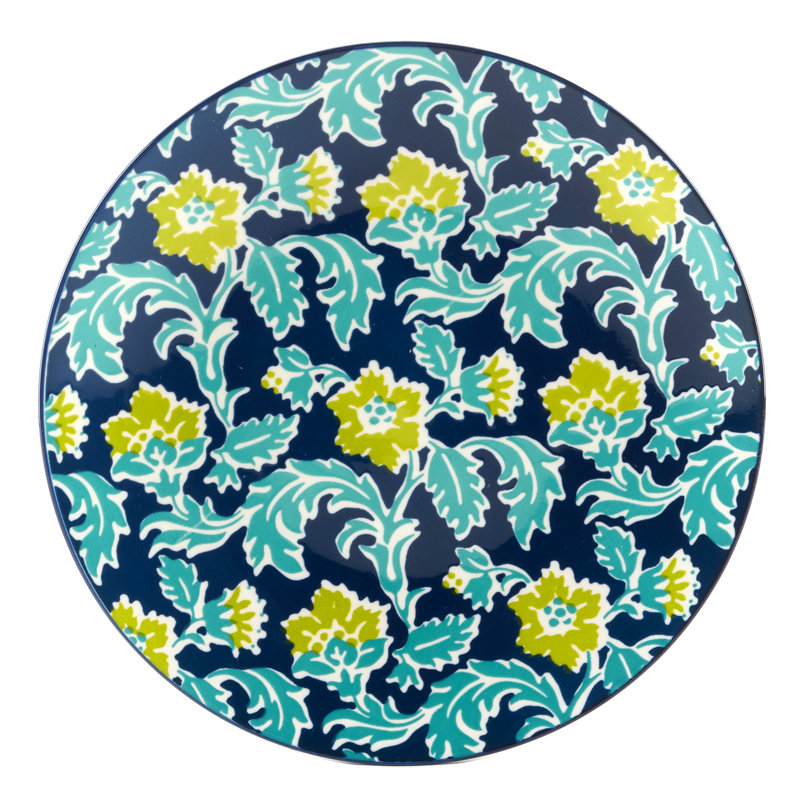 Bohemian Multicolor Porcelain 8.5" Salad Plates, Set of 6