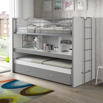 Storage Kids Bed with Trundle Bed
