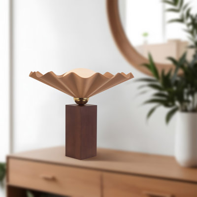 Lampe de table rose 14 po Furrow