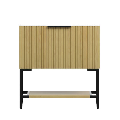 Armoire autoportante en contreplaqué 30 po sans cuve Corolla couleur grain de bois