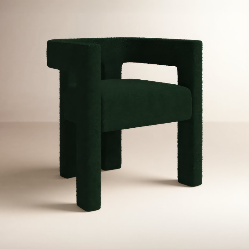 Cedernier Boucle Dining Armchair, Green