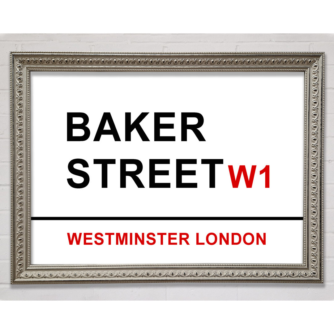 Baker Street Signs - Einzelne Bilderrahmen Kunstdrucke