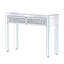 Console 39,4 "en verre avec tiroirs
