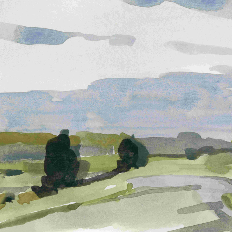 «Dark Quiet Valley I» par Emma Caroline - impression sur toile tendue, L 20 po x H 20 po