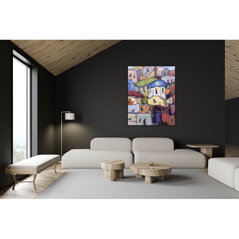 Santorini I By John Beard - Gallery Wrapped Canvas Print, Wrapped Canvas, 26'' H x 22'' W x 3" D