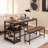 3 Pieces Dining Table Set With Wine Rack