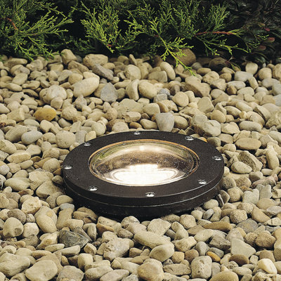 Luminaire de puits de lumière architectural en bronze Kichler de 7 pouces à encastrer