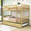 Lit superposé simple en bois avec lit gigogne Keyen-1982293877