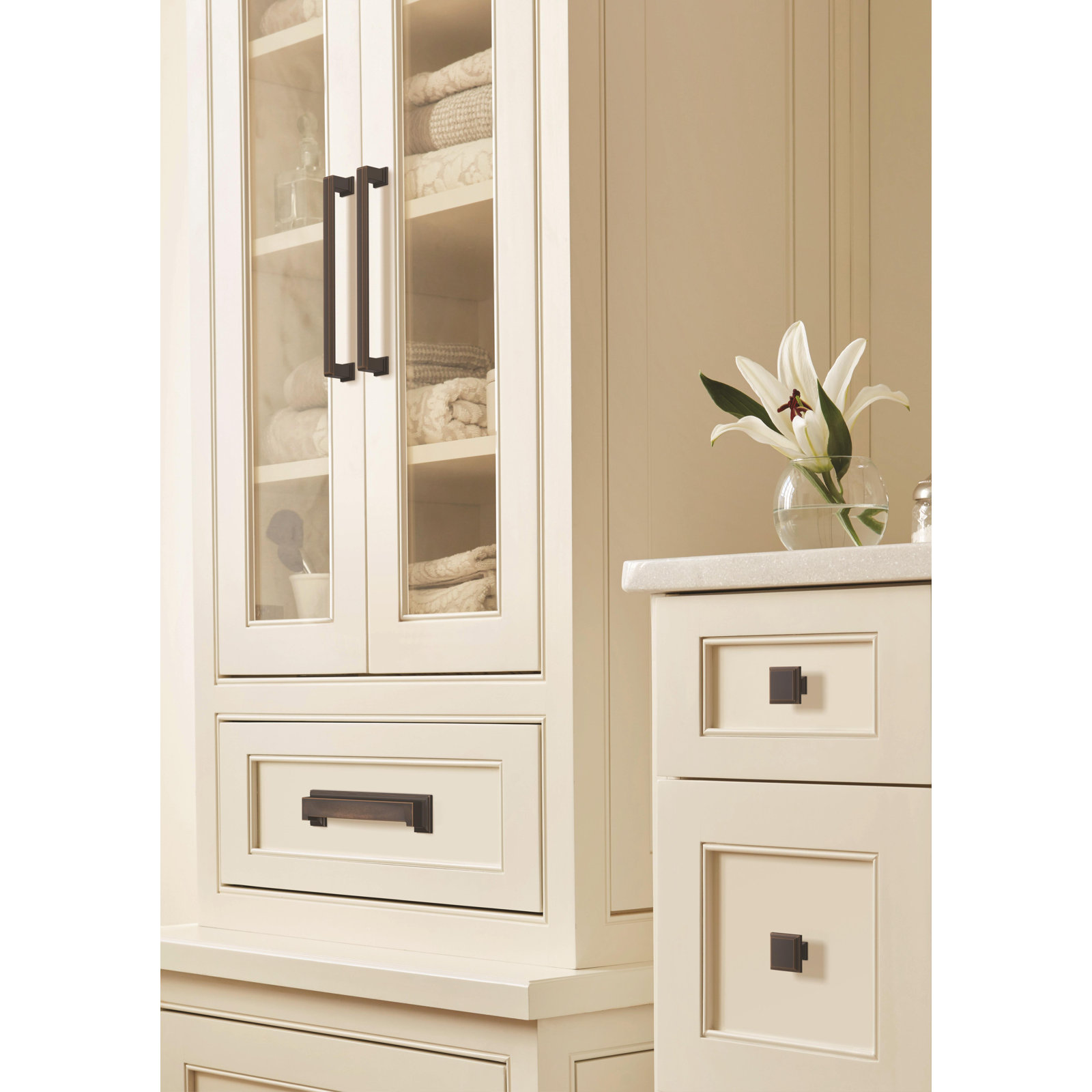 Appoint Square Cabinet Knob, Oil Rubbed Bronze