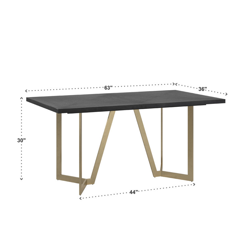 Ainhoa 4 - Person Double Pedestal Dining Set, Peacock Blue