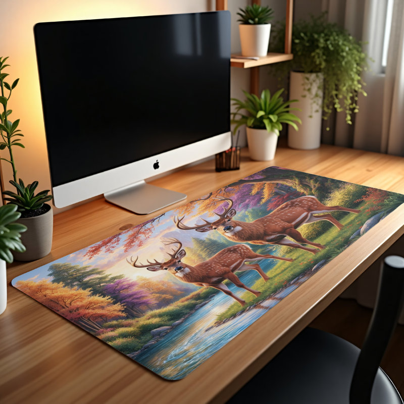 Polyester Desk Pad, 14.4x12.1