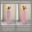 Crystal Pink Glass Floor Vase