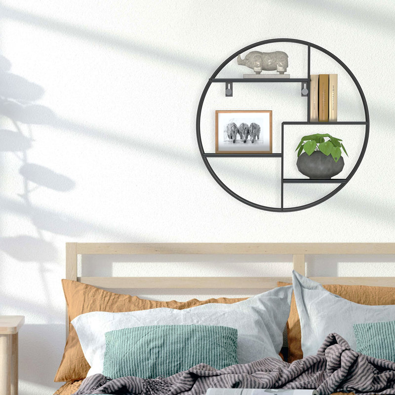 Hetem 4 Piece Circle Metal Tiered Shelf