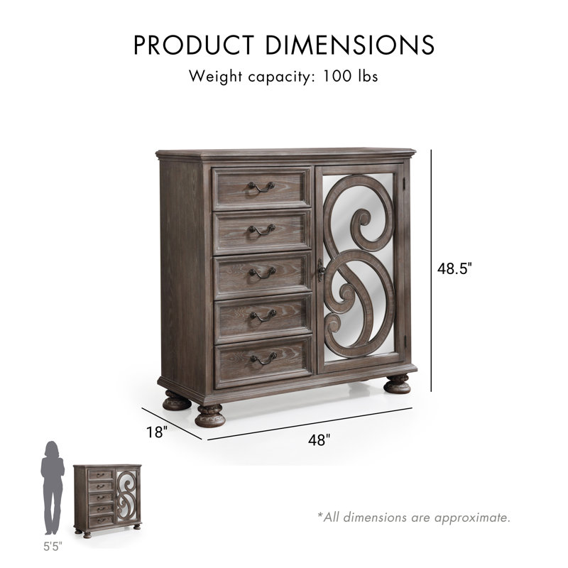 Armoire, Rustic Natural Tone