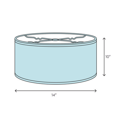 Abat-jour cylindrique en coton blanc cassé