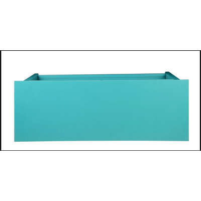 Console Flavius sarcelle avec tiroirs et tablettes spacieux pour un décor moderne et traditionnel
