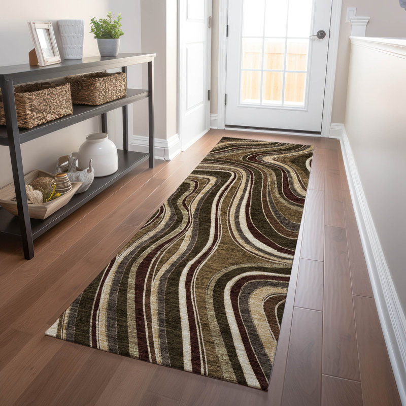 Premium Machine Washable Prisco Fudge Rug, Runner 2'3" x 7'6"