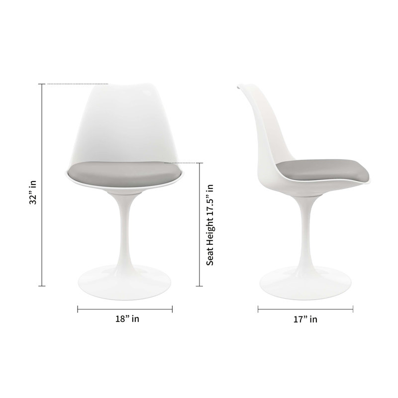  Chaise de salle à manger Rose, Gris, 1